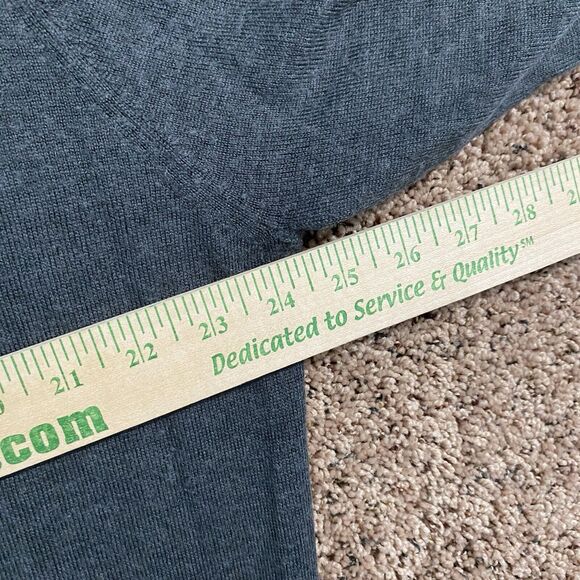 Vintage IZOD Wool Blend V Neck Sweater Pull Over Size XXL Gray Grey Minimalist - Picture 7 of 7